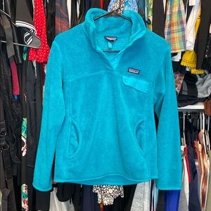 Patagonia Turquoise Fleece Pullover